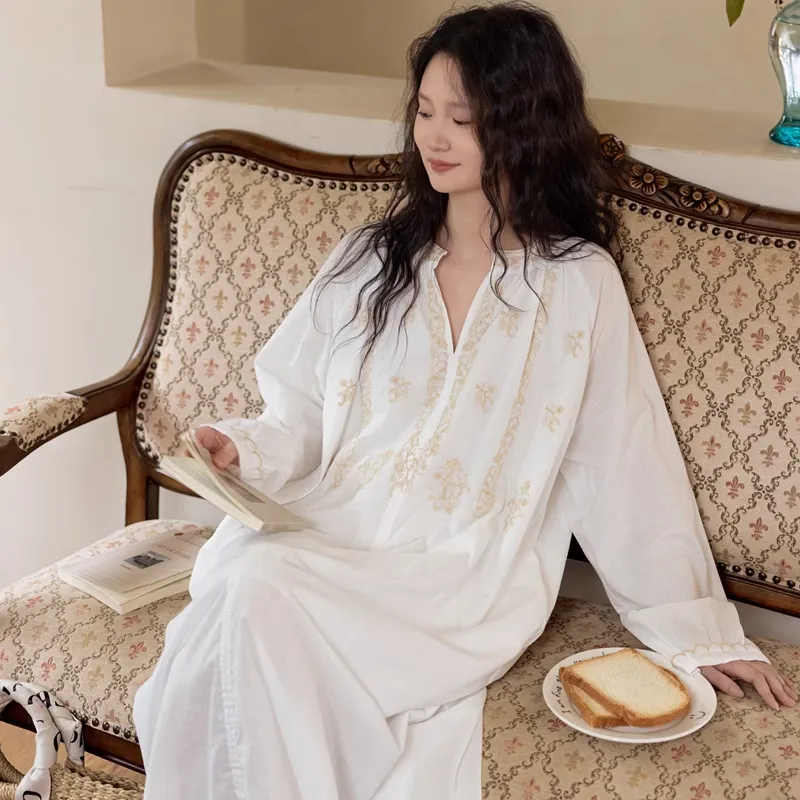 ZumashL Nightgown Women's Australian White Pearl-4