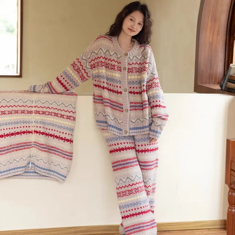 ZumashL Luxury Designer Series Pajama Set Women's Cinnabar-4