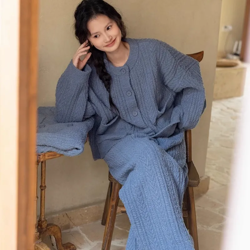 ZumashL Luxury Designer Series Pajama Set Women's Mist Waves-2