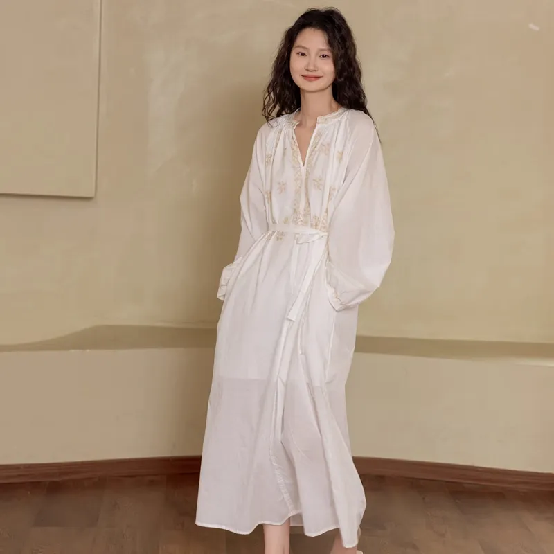 ZumashL Nightgown Women's Australian White Pearl-5