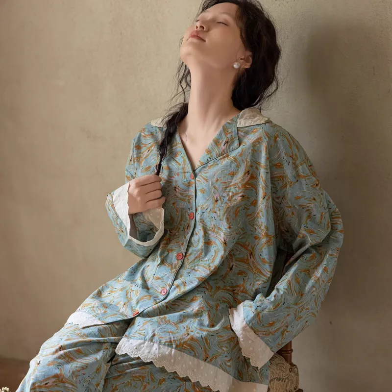 ZumashL Pajama Set Women's Dark Pine Sand Green-1