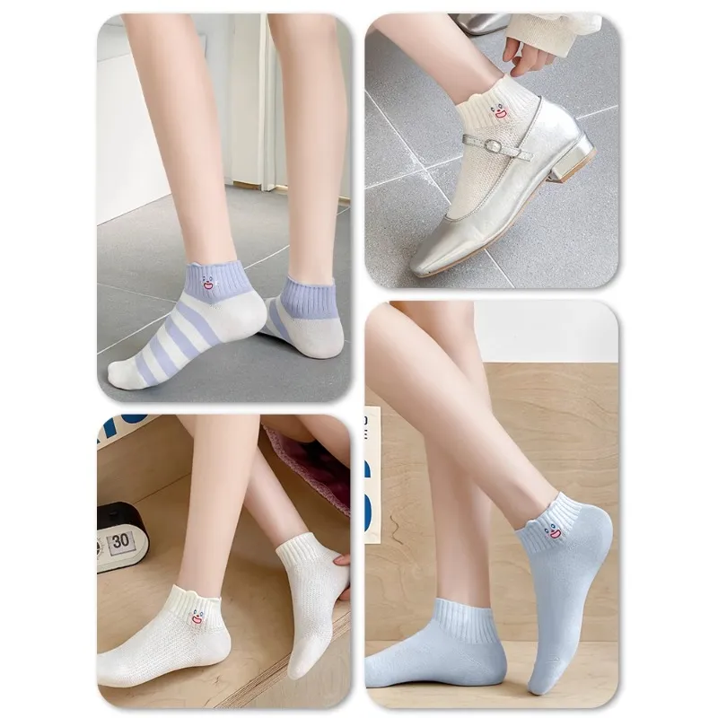 Taste The Color Ankle Socks Women's 4 Pack-7