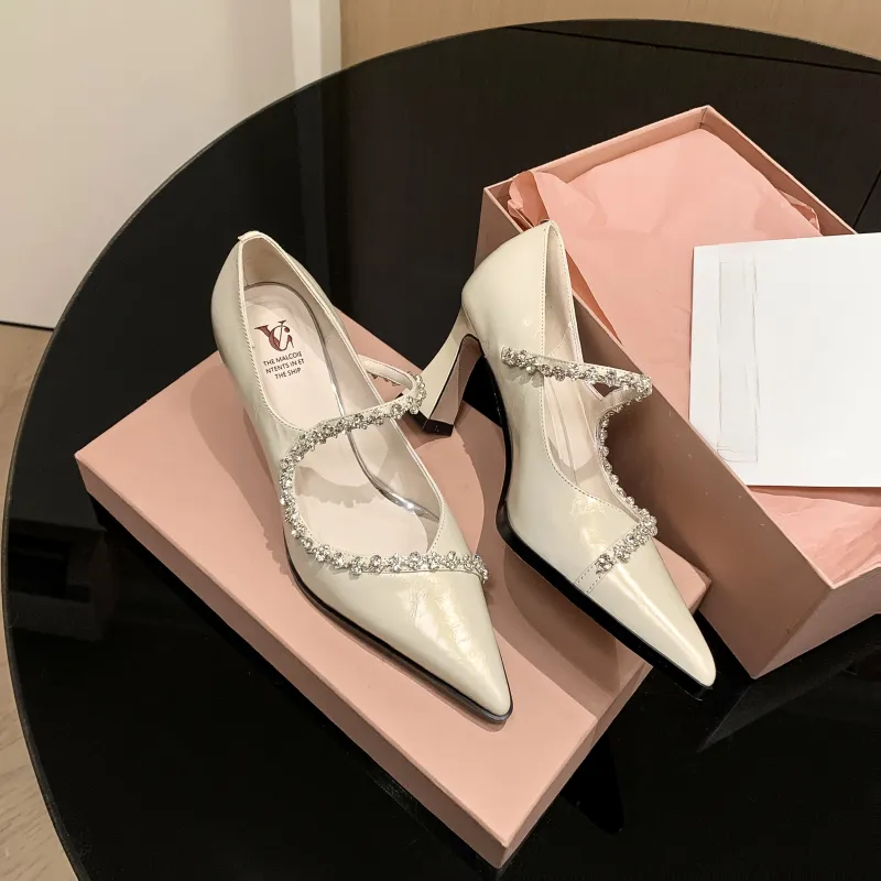 Hongyanglin Chunky Heel High Heels Women's-2