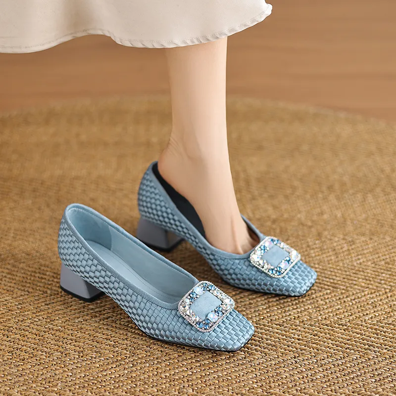 Hongyanglin Chunky Heel High Heels Women's-1