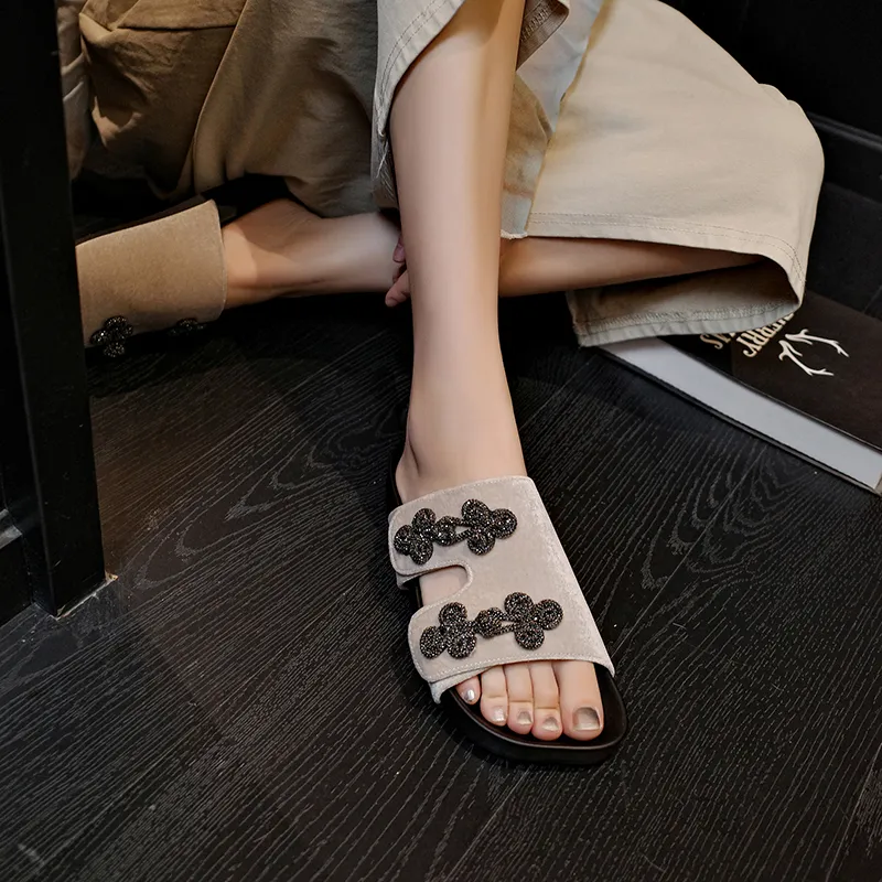 Hongyanglin Slip Resistant Slide Slippers Women's-11