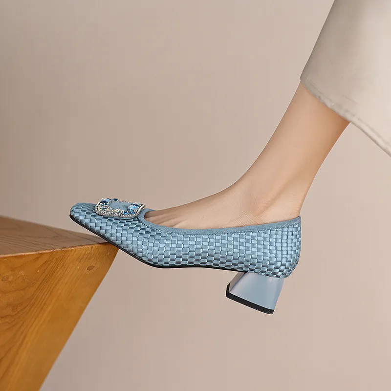 Hongyanglin Chunky Heel High Heels Women's-3