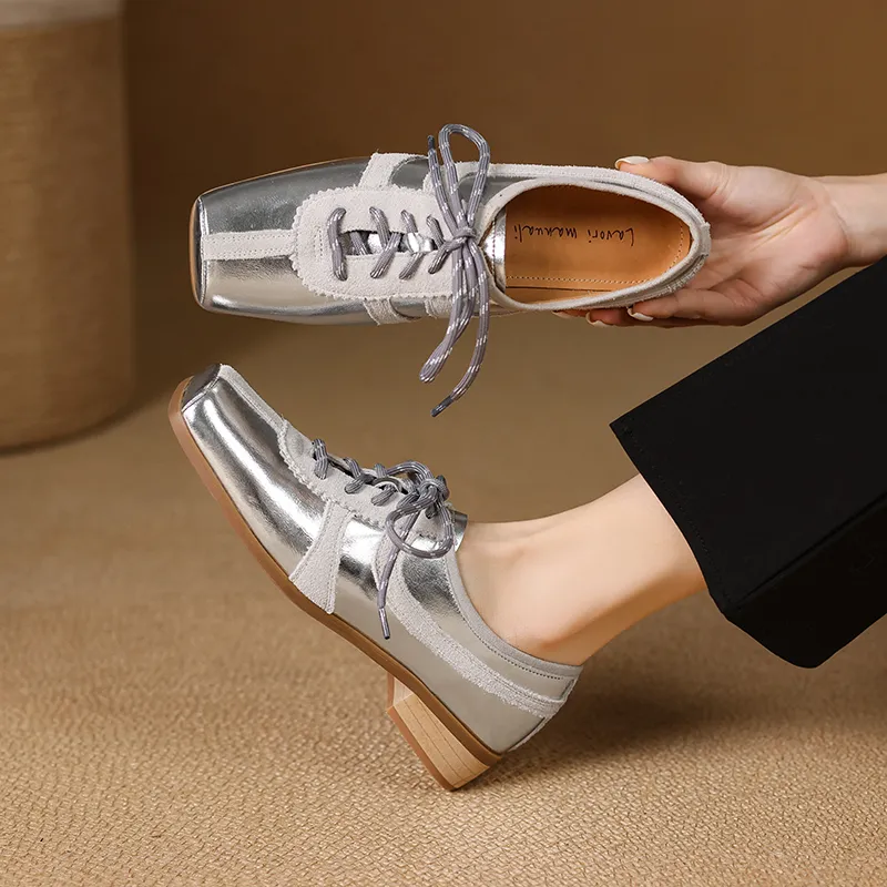 Hongyanglin Casual Single Shoes Women's Silver-2