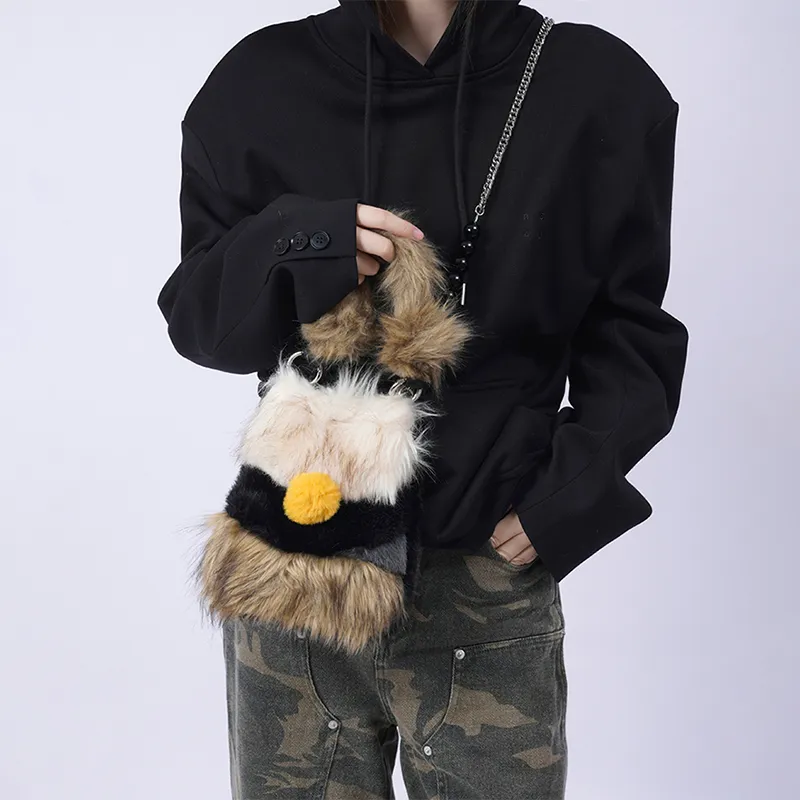 REBIRTH Eco Friendly Fuzzy Handbag Women's-1