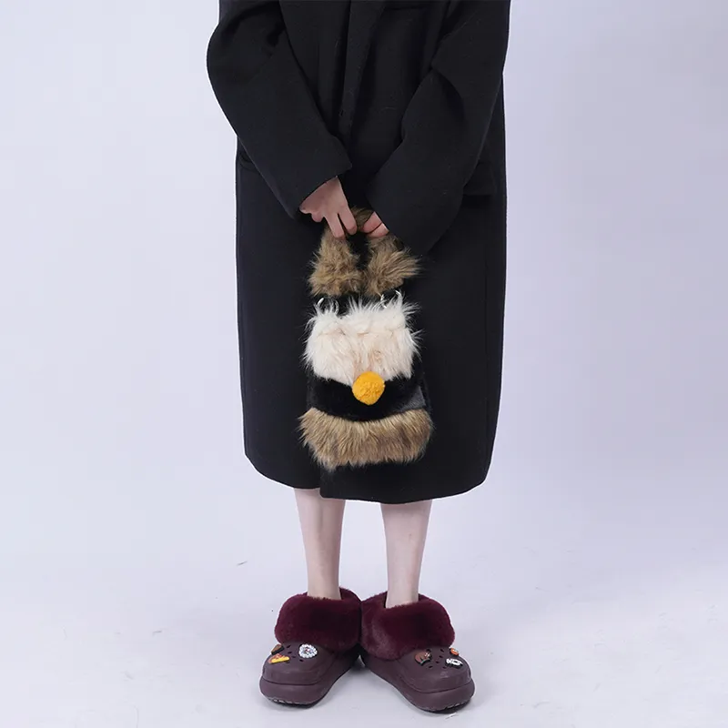 REBIRTH Eco Friendly Fuzzy Handbag Women's-5