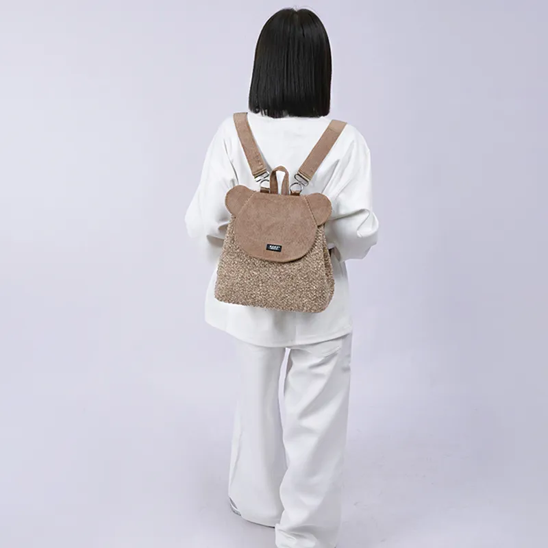 REBIRTH Corduroy Backpack Women's Multicolor-14