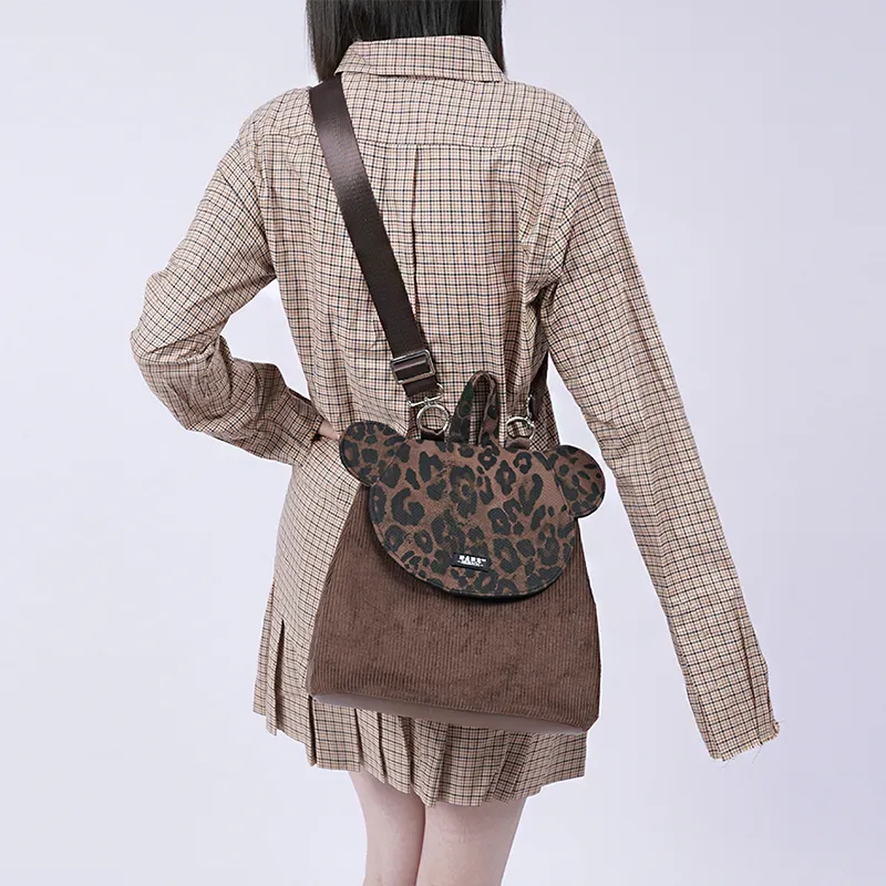 REBIRTH Corduroy Backpack Women's Multicolor-4