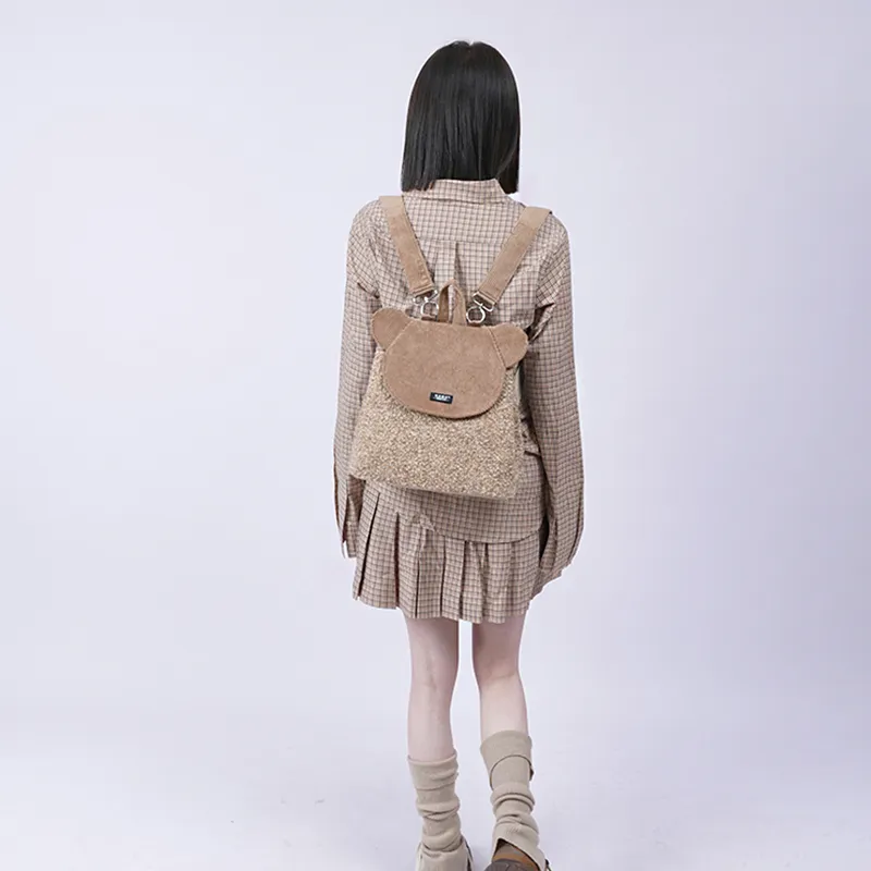REBIRTH Corduroy Backpack Women's Multicolor-12