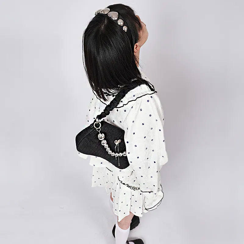 REBIRTH Crossbody Bag Medium Size Women's White/Black-7