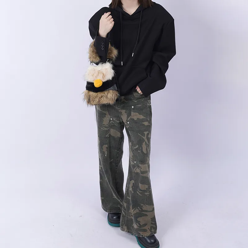 REBIRTH Eco Friendly Fuzzy Handbag Women's-4