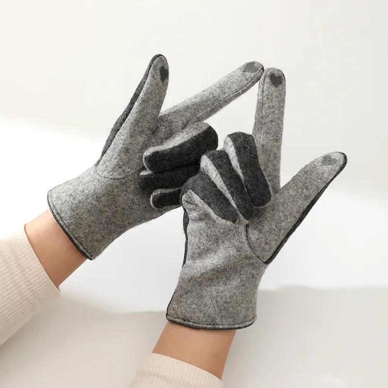 YUZHAOLIN Wool Gloves Women's-6