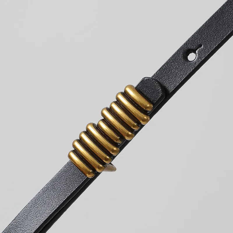 YUZHAOLIN Minimalist Style With Jeans Belt Cow Leather Belts Women's 1.8cm-6