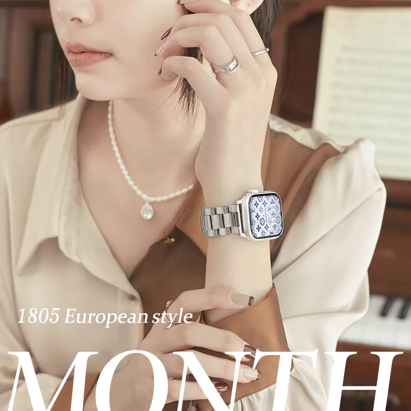 Xuanren Compatibility Iwatch S9 Apple Watch Bands Individual Creative Design Unisex-2