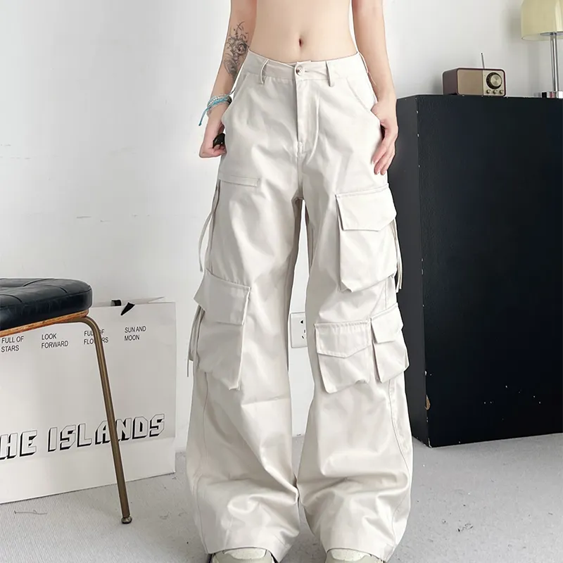 Zonibom Cargo Pants Women's Apricot-2