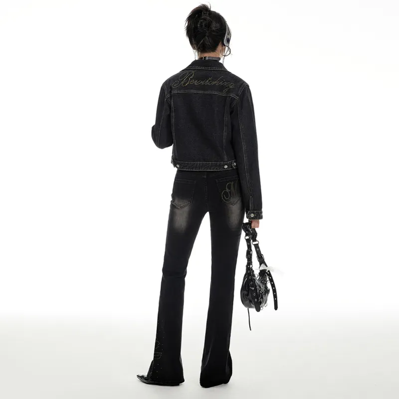 I'M ONE Denim Jacket Women's Black-3