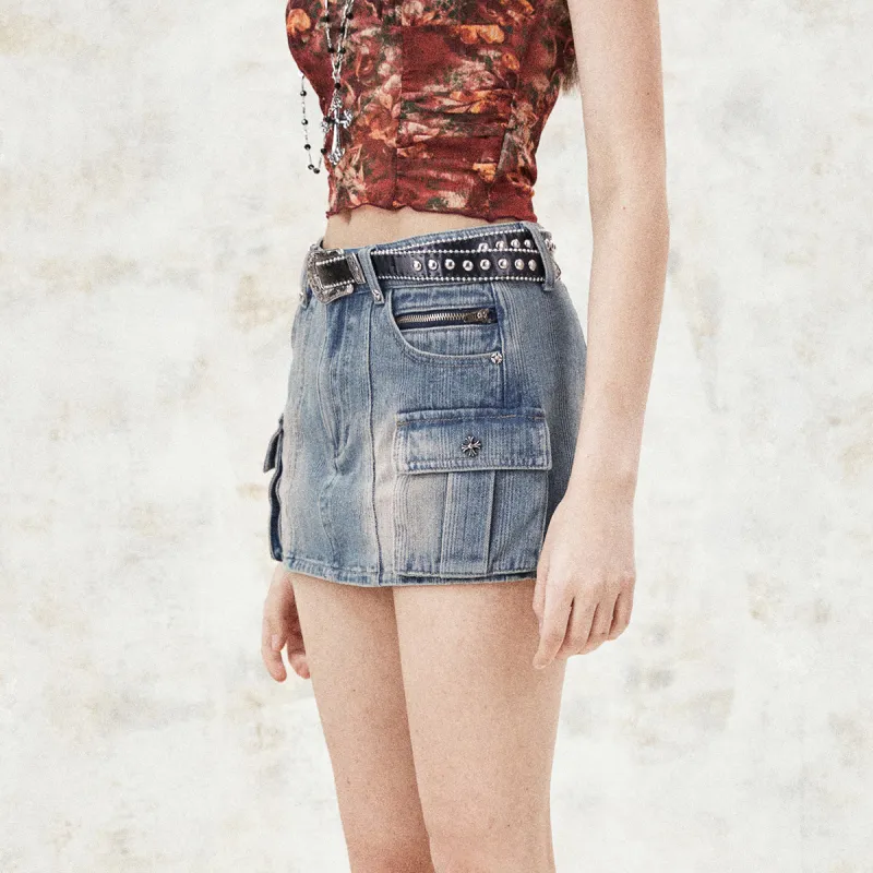 I'M ONE Denim Short Skirts Women's-2