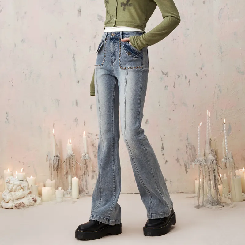 I'M ONE Jeans Women's Light Denim Blue-2