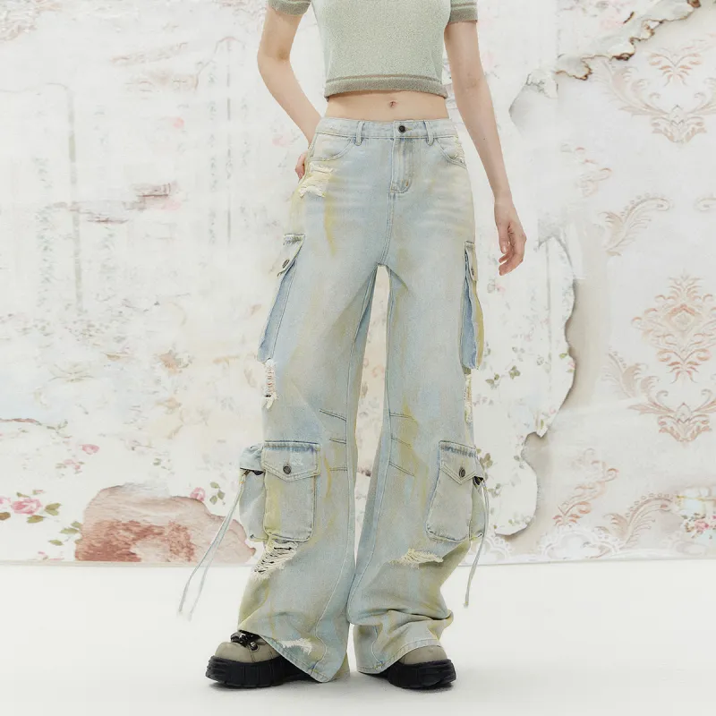I'M ONE Jeans Women's Washable Light Denim Blue-2