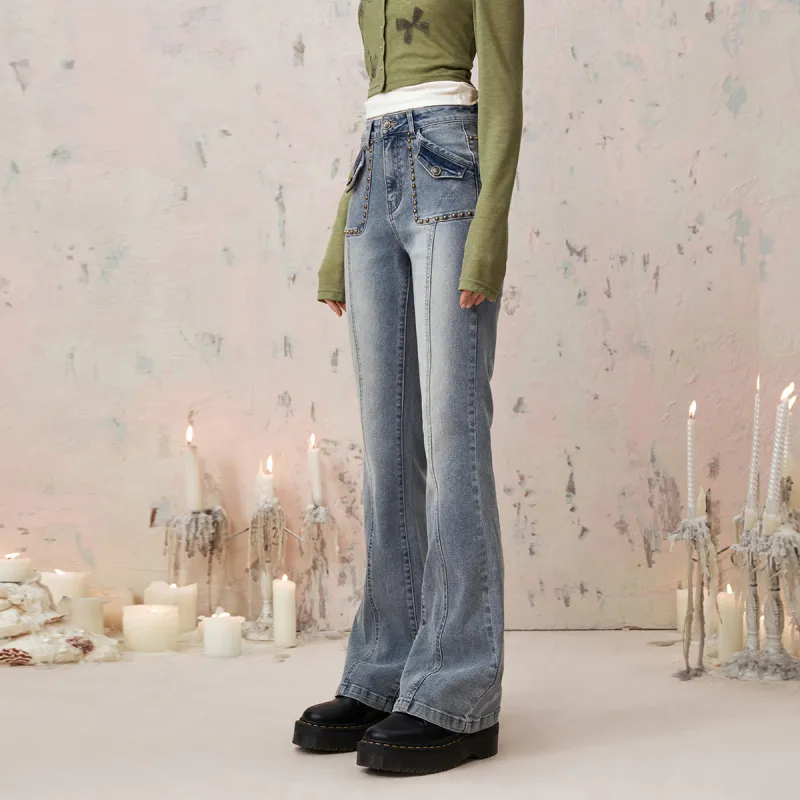 I'M ONE Jeans Women's Light Denim Blue-4