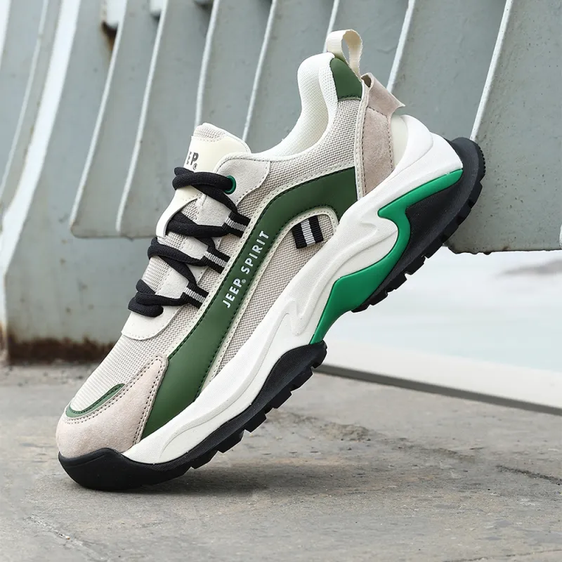 JEEP SPIRIT Anti-Slip And Wear-Resistant Breathable Low-Top Casual Shoes Men's-115