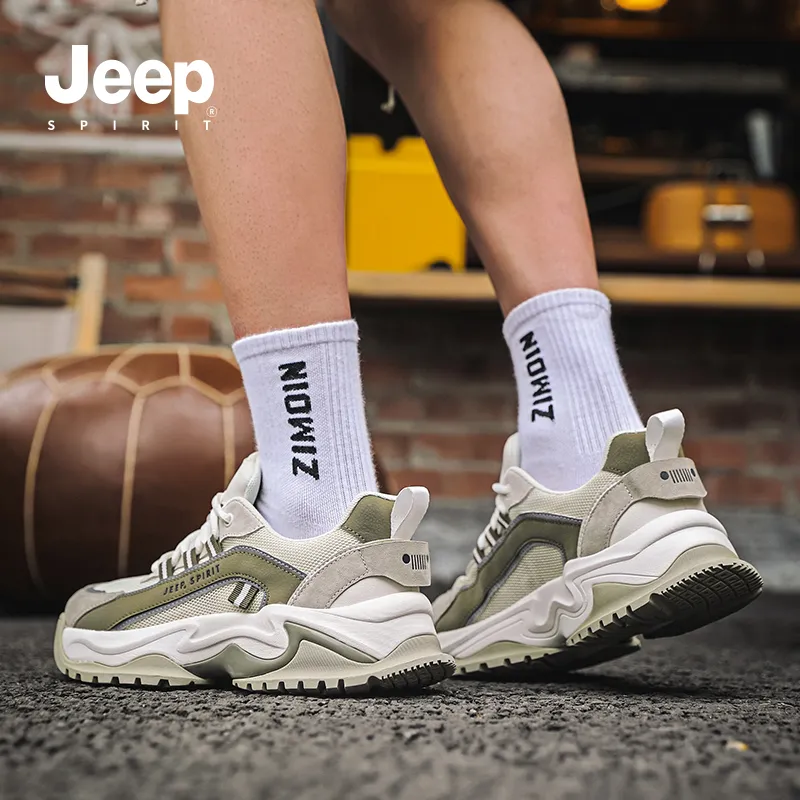 JEEP SPIRIT Anti-Slip And Wear-Resistant Breathable Low-Top Casual Shoes Men's-50