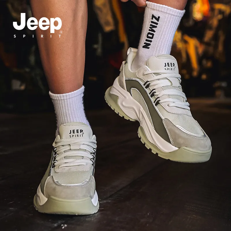 JEEP SPIRIT Anti-Slip And Wear-Resistant Breathable Low-Top Casual Shoes Men's-52