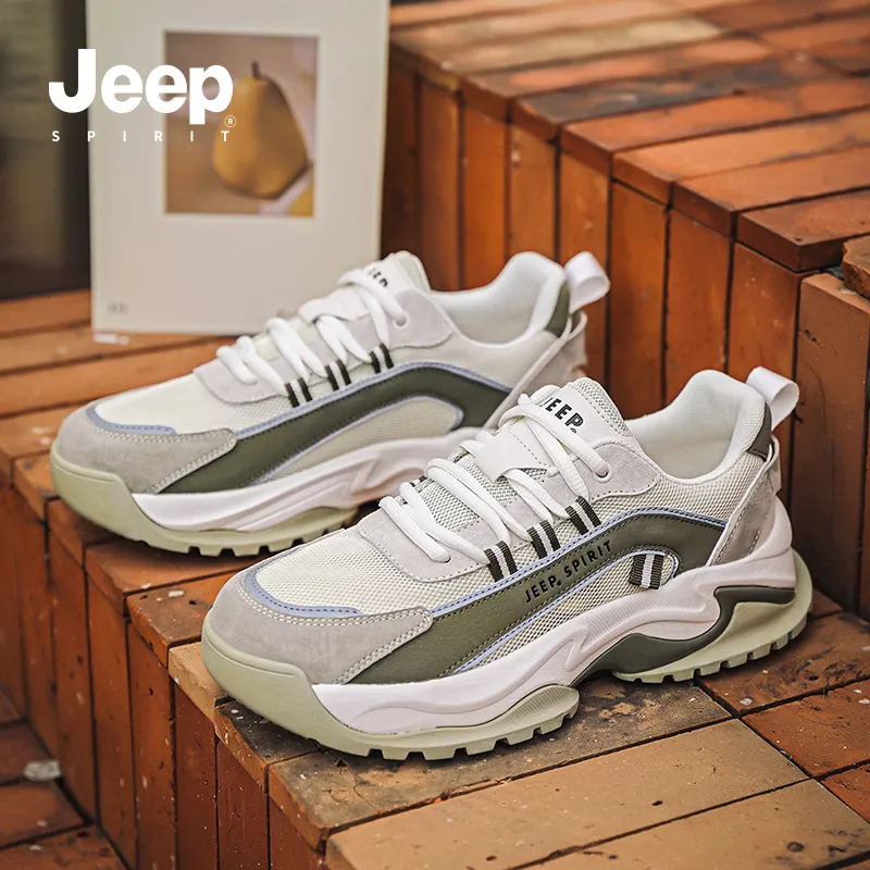 JEEP SPIRIT Anti-Slip And Wear-Resistant Breathable Low-Top Casual Shoes Men's-48