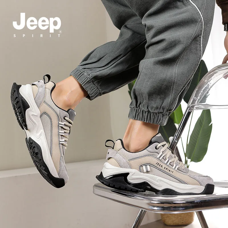JEEP SPIRIT Anti-Slip And Wear-Resistant Breathable Low-Top Casual Shoes Men's-141