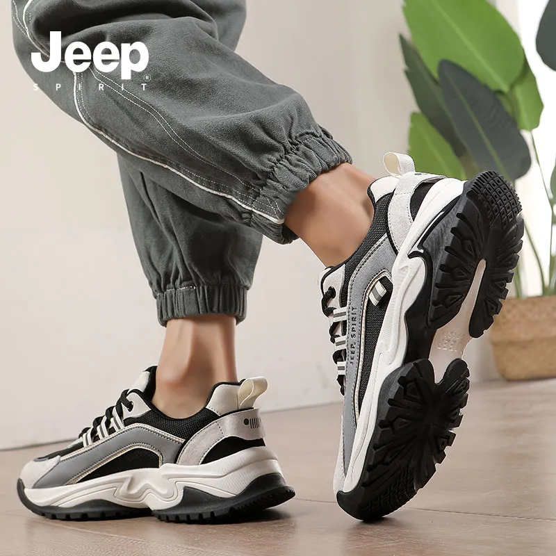 JEEP SPIRIT Anti-Slip And Wear-Resistant Breathable Low-Top Casual Shoes Men's-131