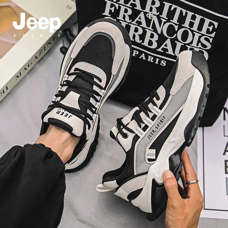 JEEP SPIRIT Anti-Slip And Wear-Resistant Breathable Low-Top Casual Shoes Men's-12