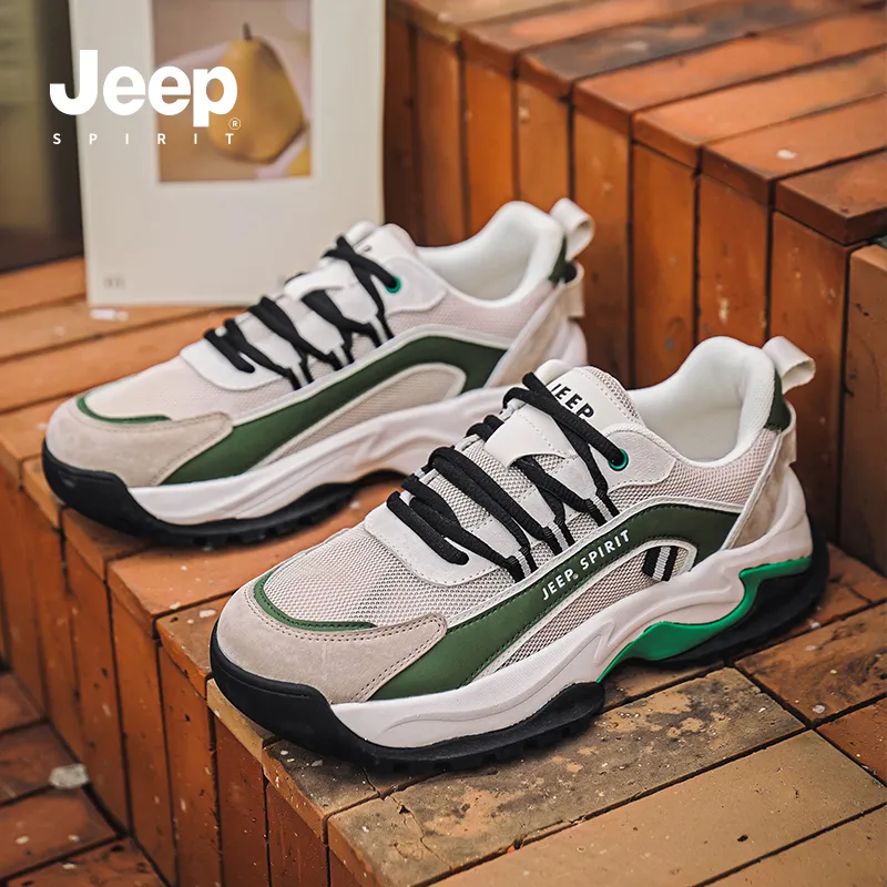 JEEP SPIRIT Anti-Slip And Wear-Resistant Breathable Low-Top Casual Shoes Men's-26