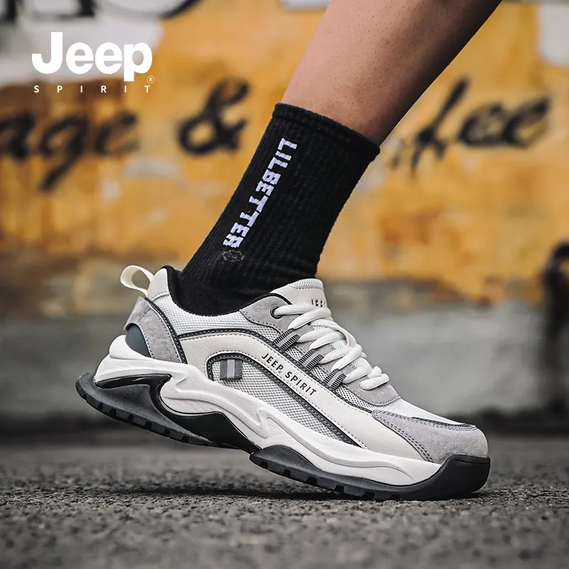 JEEP SPIRIT Anti-Slip And Wear-Resistant Breathable Low-Top Casual Shoes Men's-73