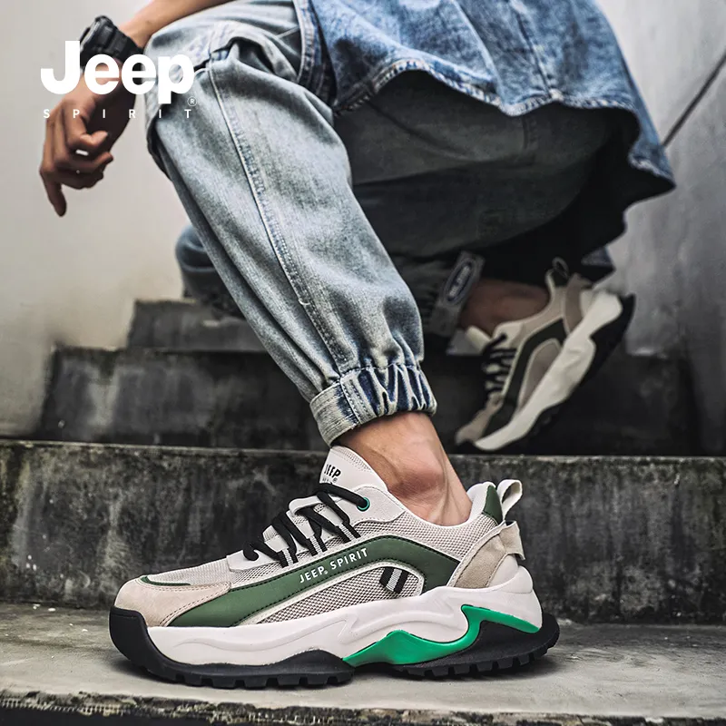 JEEP SPIRIT Anti-Slip And Wear-Resistant Breathable Low-Top Casual Shoes Men's-29