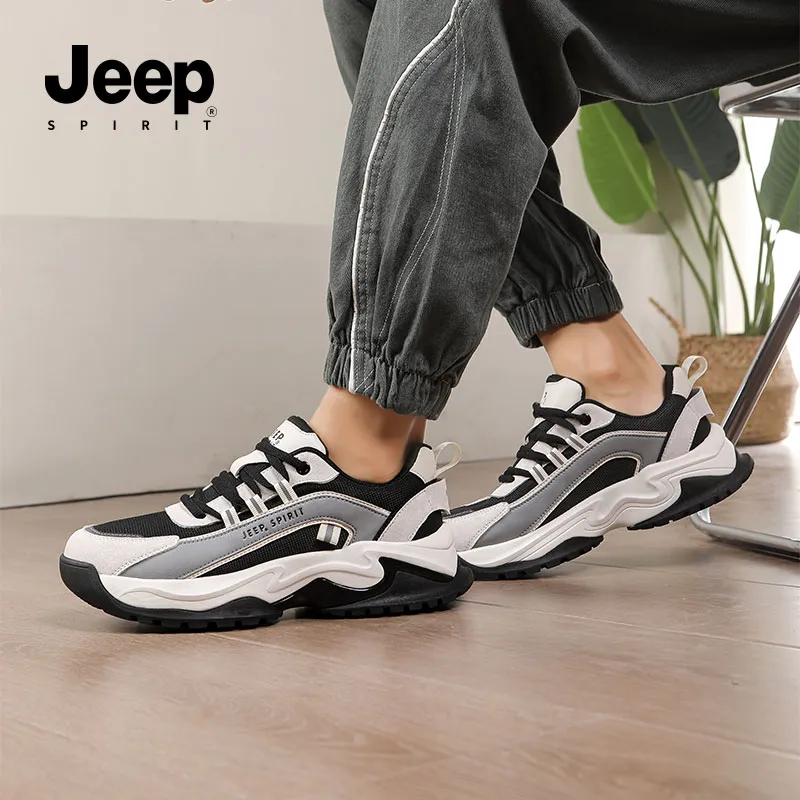 JEEP SPIRIT Anti-Slip And Wear-Resistant Breathable Low-Top Casual Shoes Men's-129