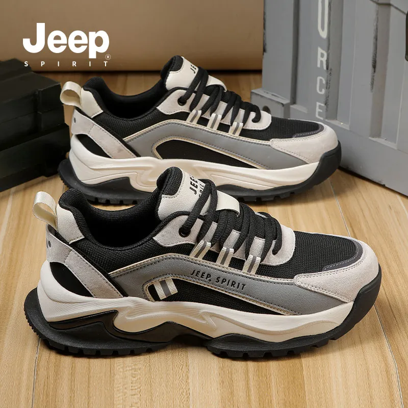 JEEP SPIRIT Anti-Slip And Wear-Resistant Breathable Low-Top Casual Shoes Men's-94
