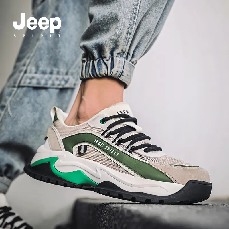 JEEP SPIRIT Anti-Slip And Wear-Resistant Breathable Low-Top Casual Shoes Men's-28