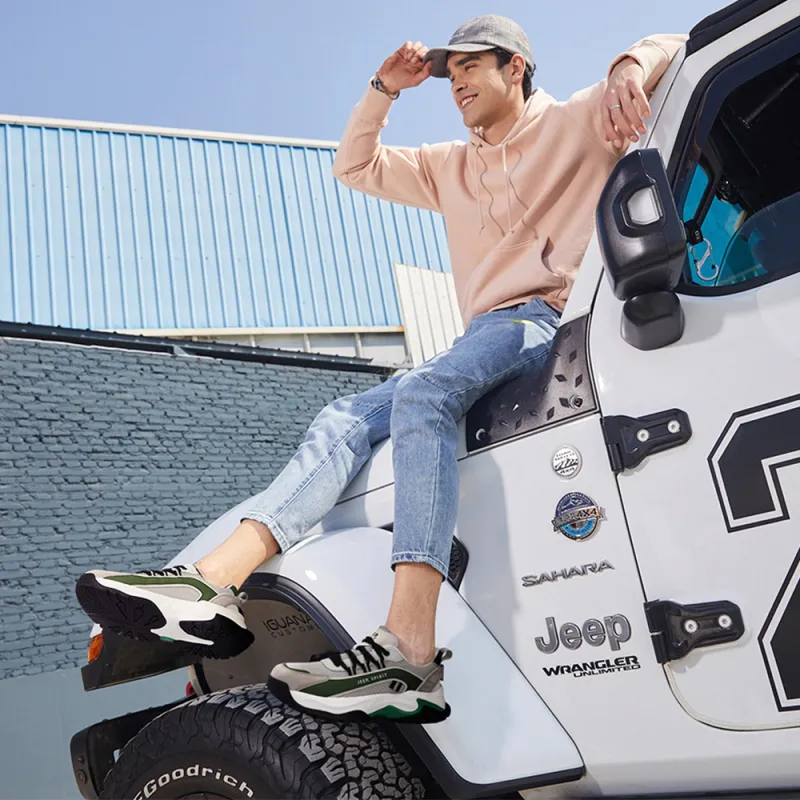 JEEP SPIRIT Anti-Slip And Wear-Resistant Breathable Low-Top Casual Shoes Men's-111