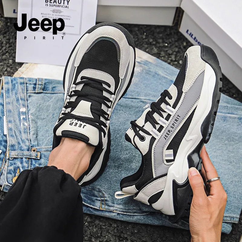 JEEP SPIRIT Anti-Slip And Wear-Resistant Breathable Low-Top Casual Shoes Men's-11
