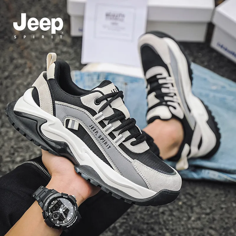 JEEP SPIRIT Anti-Slip And Wear-Resistant Breathable Low-Top Casual Shoes Men's-10