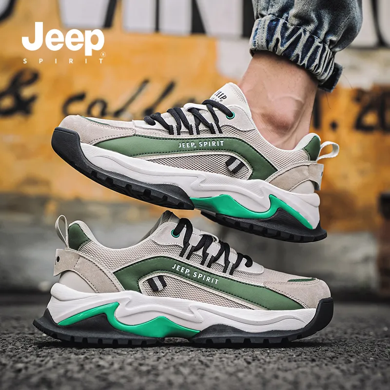 JEEP SPIRIT Anti-Slip And Wear-Resistant Breathable Low-Top Casual Shoes Men's-33
