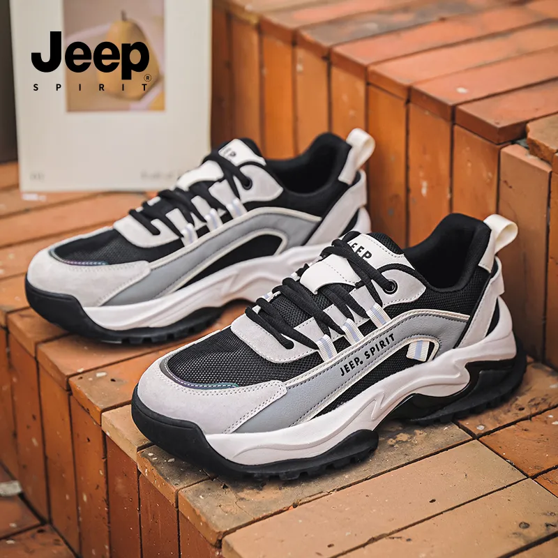 JEEP SPIRIT Anti-Slip And Wear-Resistant Breathable Low-Top Casual Shoes Men's-7