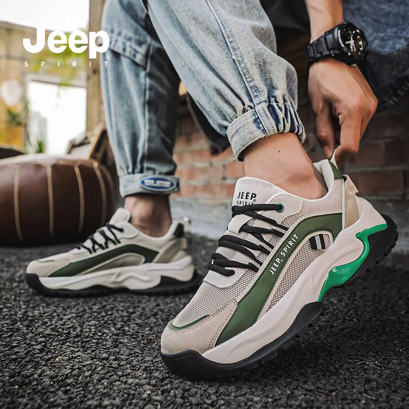JEEP SPIRIT Anti-Slip And Wear-Resistant Breathable Low-Top Casual Shoes Men's-31