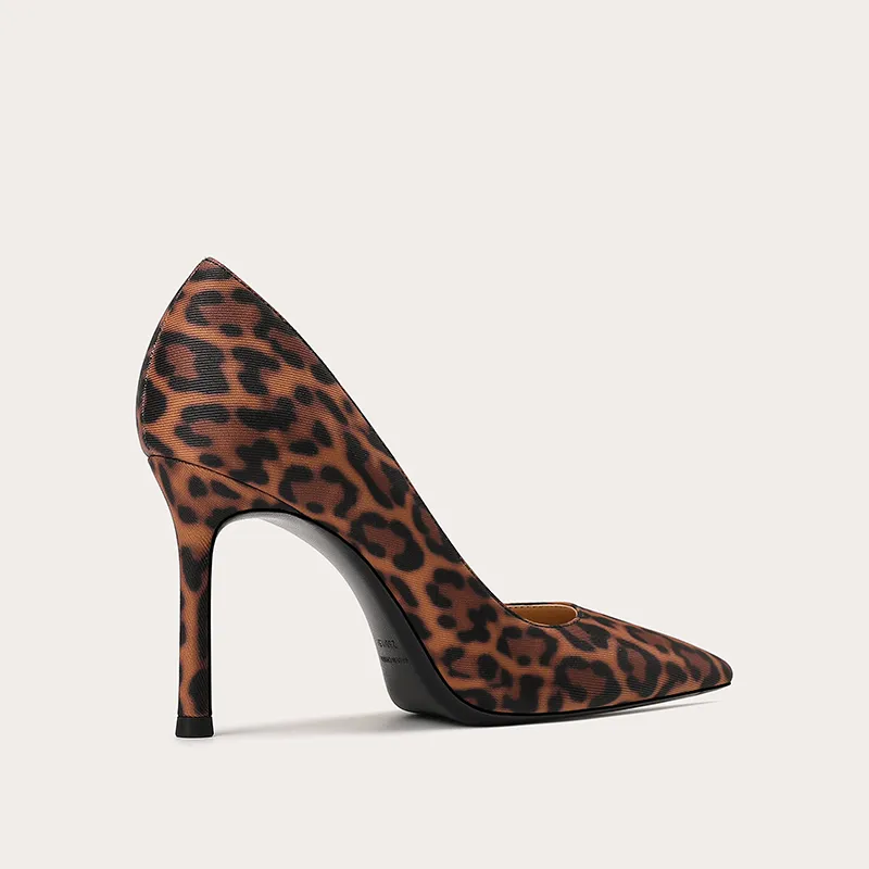 Li Ke Slim Heel High Heels 8CM Women's Leopard Print-1
