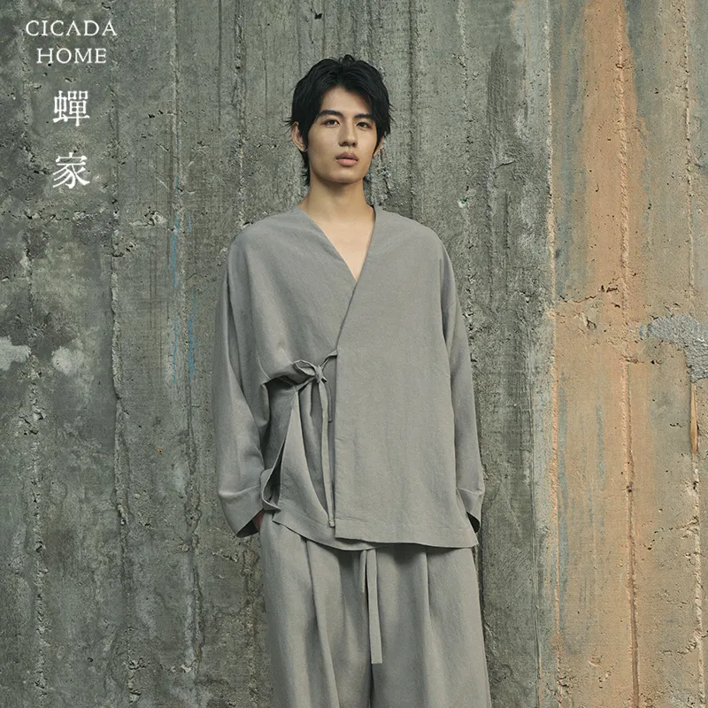 CICADAHOME Pajama Set Men's Gray-4