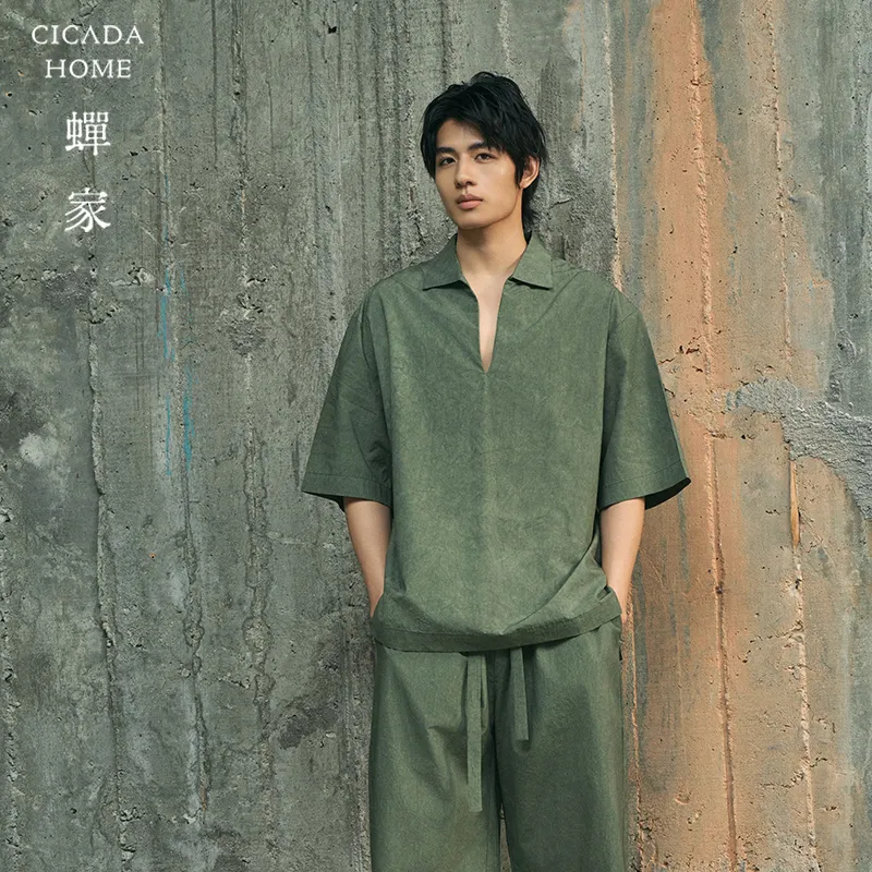 CICADAHOME Pajama Set Men's Moss Green-3