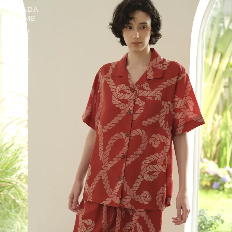 CICADAHOME Pajama Set Women's Red-7